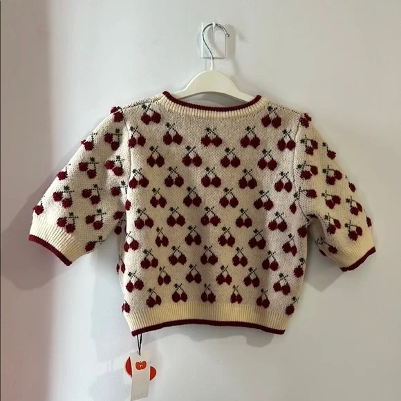 Cherry Pattern Knit Sweater - Picture 3 of 4